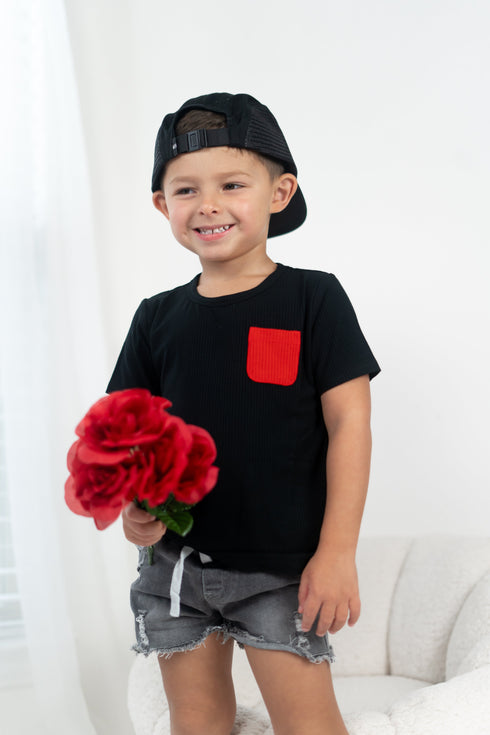 black-rib-dream-pocket-tee Dream-Big-Little-Co-pajama-baby-blanket